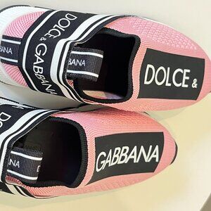 Dolce & Gabbana Sorrento slip-on sneakers with logo tape size 34 EU or 2 USA